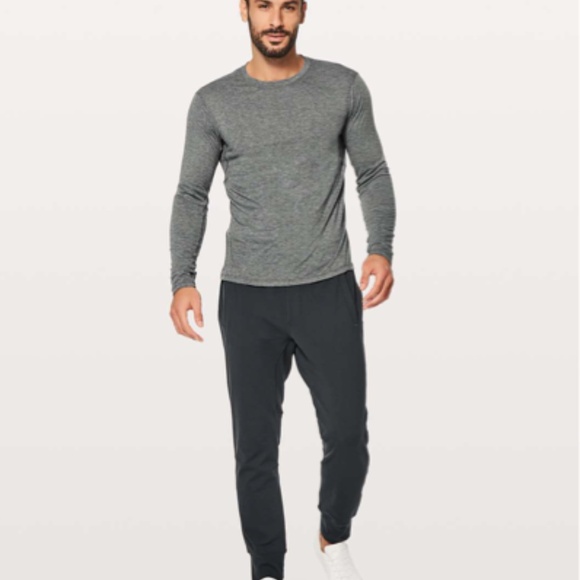 Lululemon Mens Heathered Grey/Black Colour Intent Jogger Sz. M - Picture 3 of 12